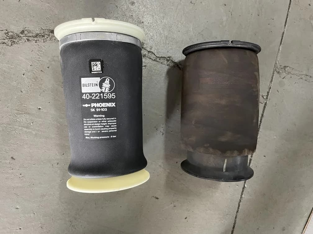 BMW X5 F15 35d エアサス交換費用 - リアエアスプリング漏れの修理事例