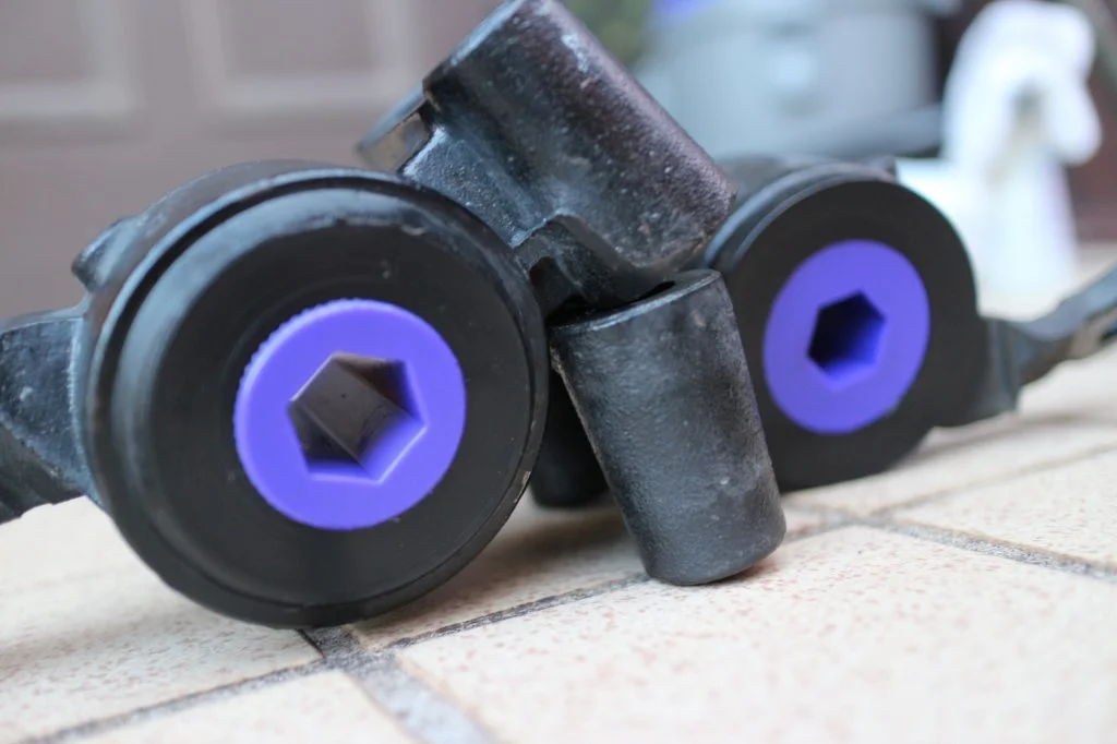 圧入されたウレタンブッシュ