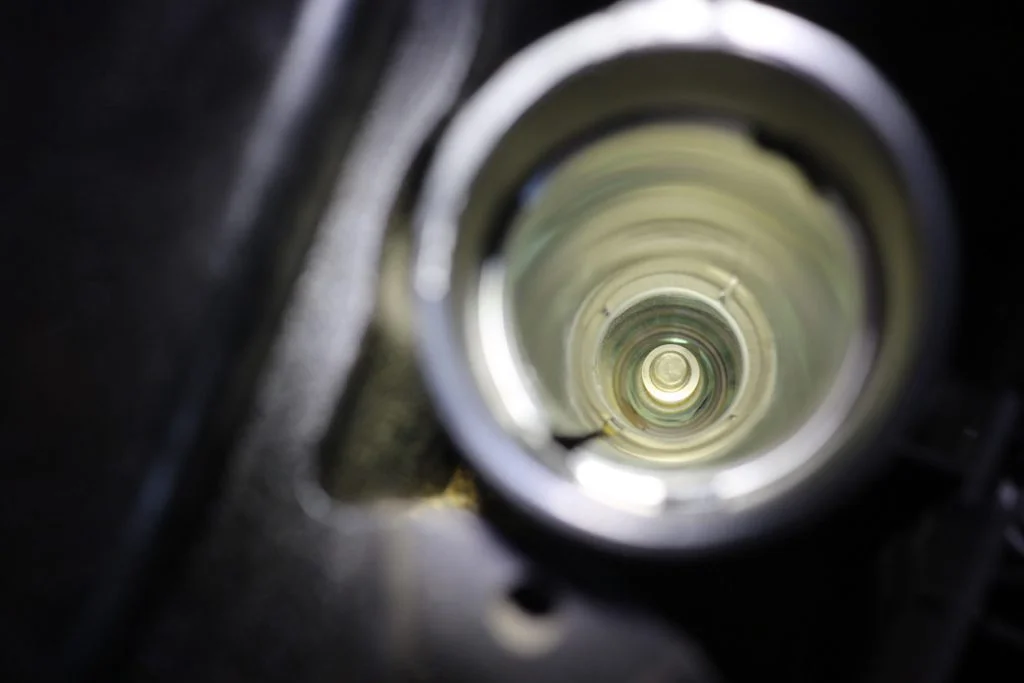 清掃後のスパークプラグホール