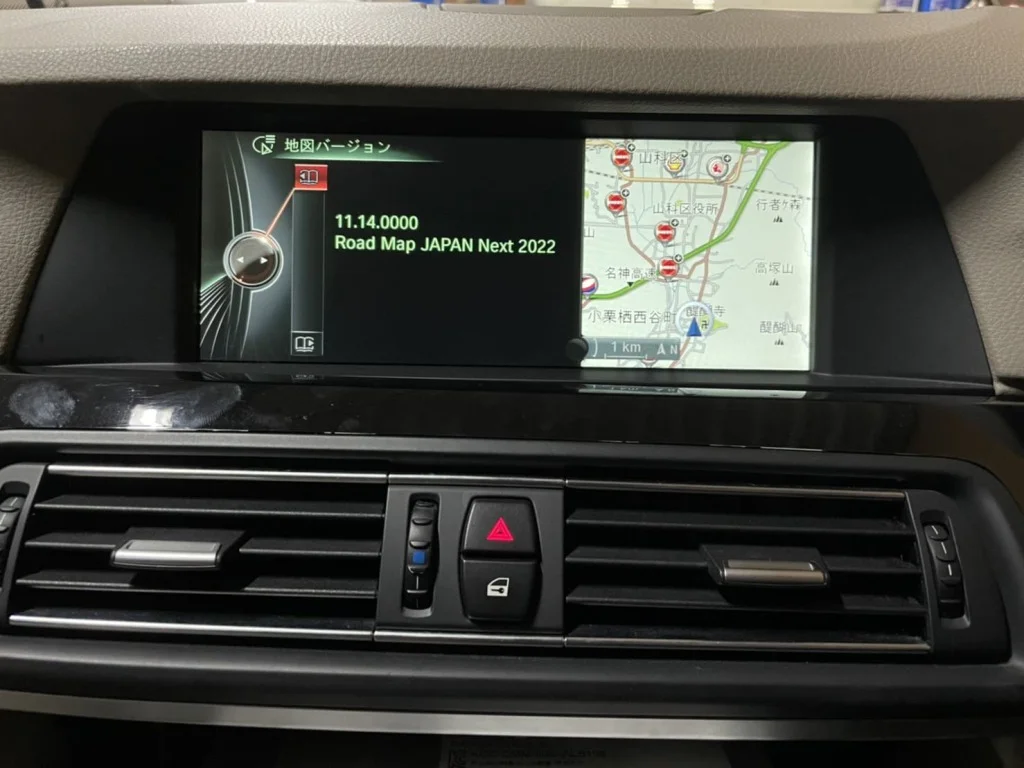 作業完了後のカーナビゲーションの復帰