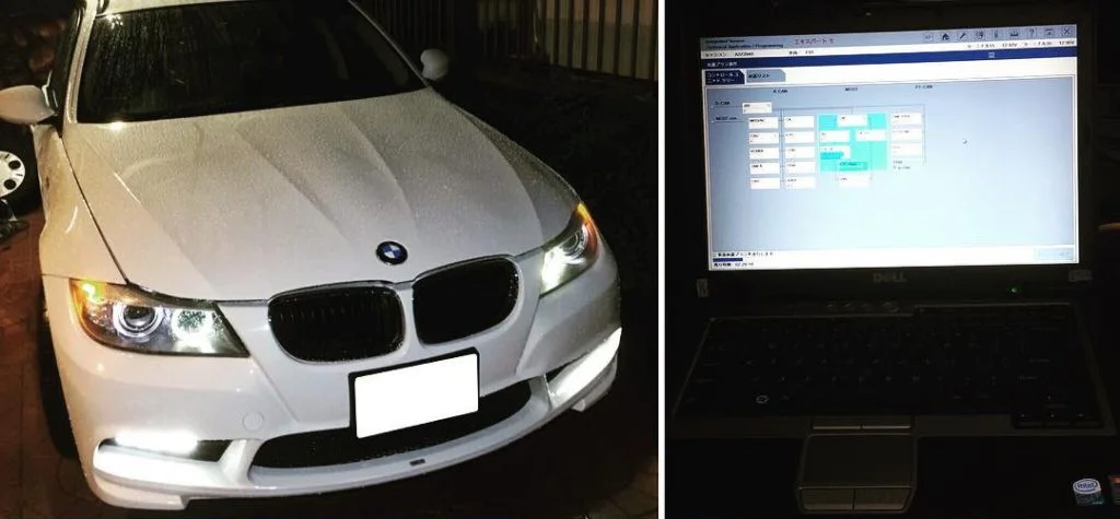 今回、整備をするBMW E91 3シリーズ 320i