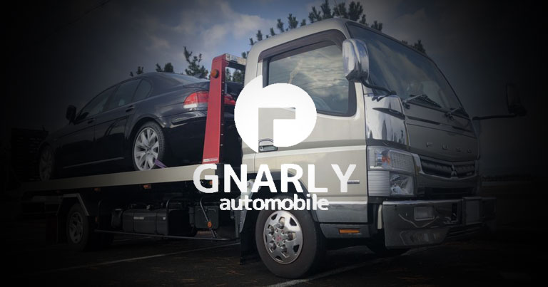 【GNARLYからのお知らせ】レッカー車（積載車）お車の納車/引き取りのご案内
