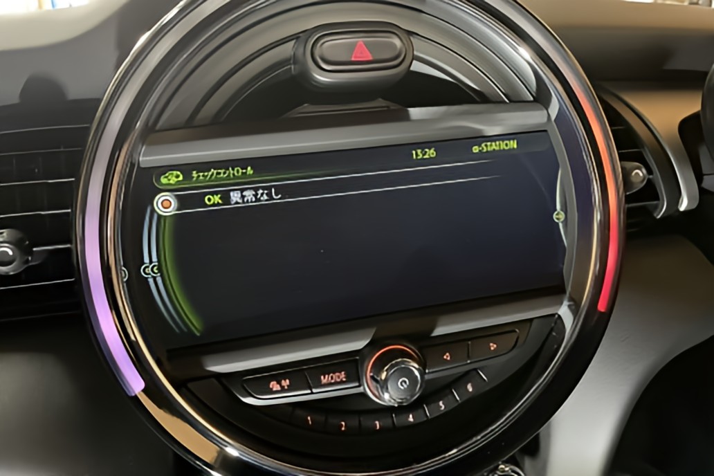 無事に作業が完了した後の正常なナビ